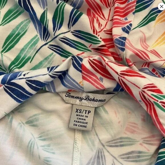 Tommy Bahama Colorful Faux Wrap Full Length Palm Print Maxi Dress XS - Picture 4 of 4